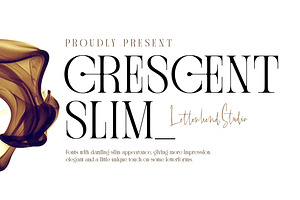 Crescent Slim - Stylish Serif Font