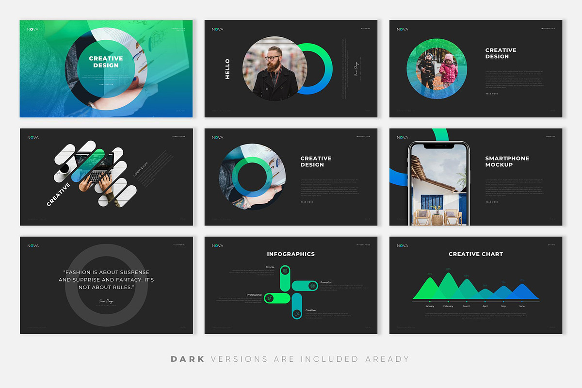NOVA - Creative PowerPoint Template, a Presentation Template by PPTMORE