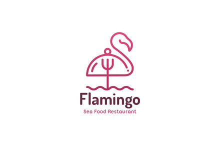 Flamingo Sea Food Logo