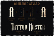 Tattoo Master label font, a Blackletter Font by VozzyStock (Thumbnail 4 of 9)