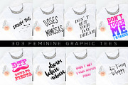 Big Bundle-Feminine Graphic Tees, a Background Graphic by iloladesign (Thumbnail 7 of 36)