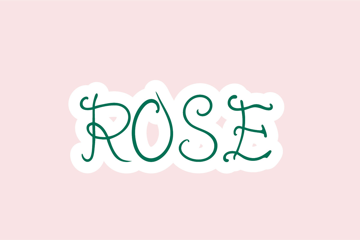 Rose - Handwritten Font, a Script Font by Fonteca