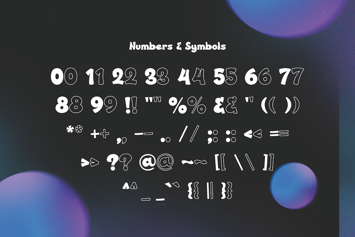 PGR Counter - Sharp Bubble Font, a Handwritten Font by Pikgura (Photo 4 of 5)