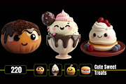NHC – Cute Sweet Treats, a Food Illustration by New Horizon Creators (Thumbnail 1 of 7)