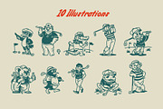 Animals Golf Mascot Bundle, a Sport Illustration by Skilline Supply Co. (Thumbnail 2 of 22)