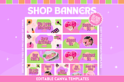 Cute Makeup Shop Banner Templates, a Shopify Template by SunshineStudioBoutique (Thumbnail 1 of 8)