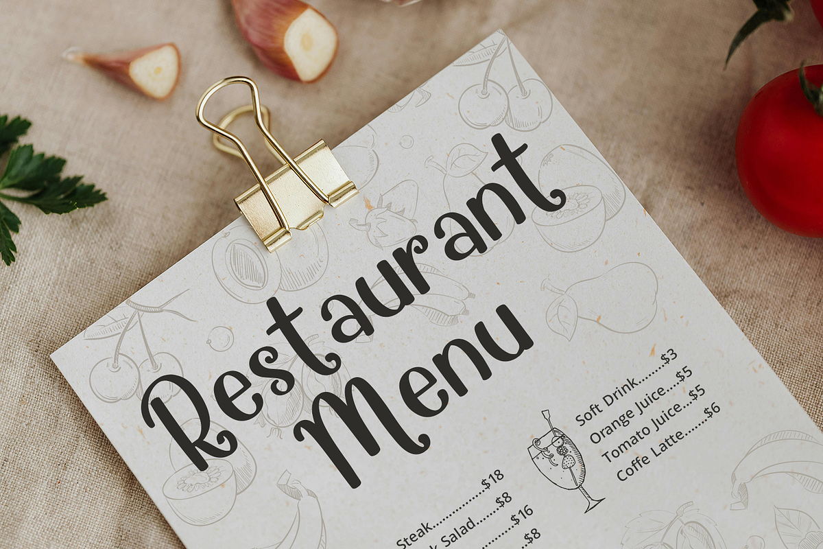 Buttermilk Smoothie, a Handwritten Font by Mozatype (Photo 6 of 11)