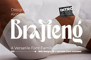 Brafteng Variable Font, a Serif Font by Alcode (Thumbnail 1 of 18)