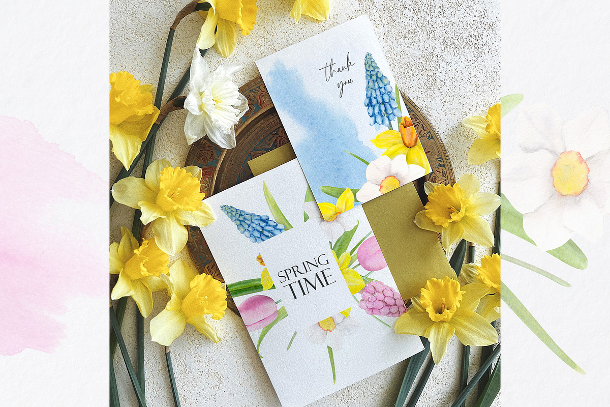 Watercolor Bundle Four Seasons., a Seasonal Illustration by NataliArkushArt (Photo 12 of 65)