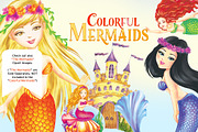 The Mermaids Clipart Images, a Graphic by Whimseez (Thumbnail 4 of 4)