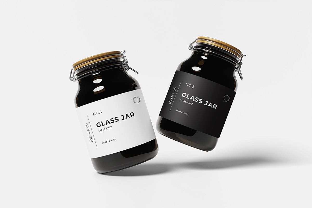 Glass Jar Mockup, a Product Mockup by bimockup (Photo 4 of 6)