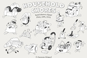 Funny Everyday Chores Doodles, an Illustration by Anastasiya Klempach (Thumbnail 2 of 10)