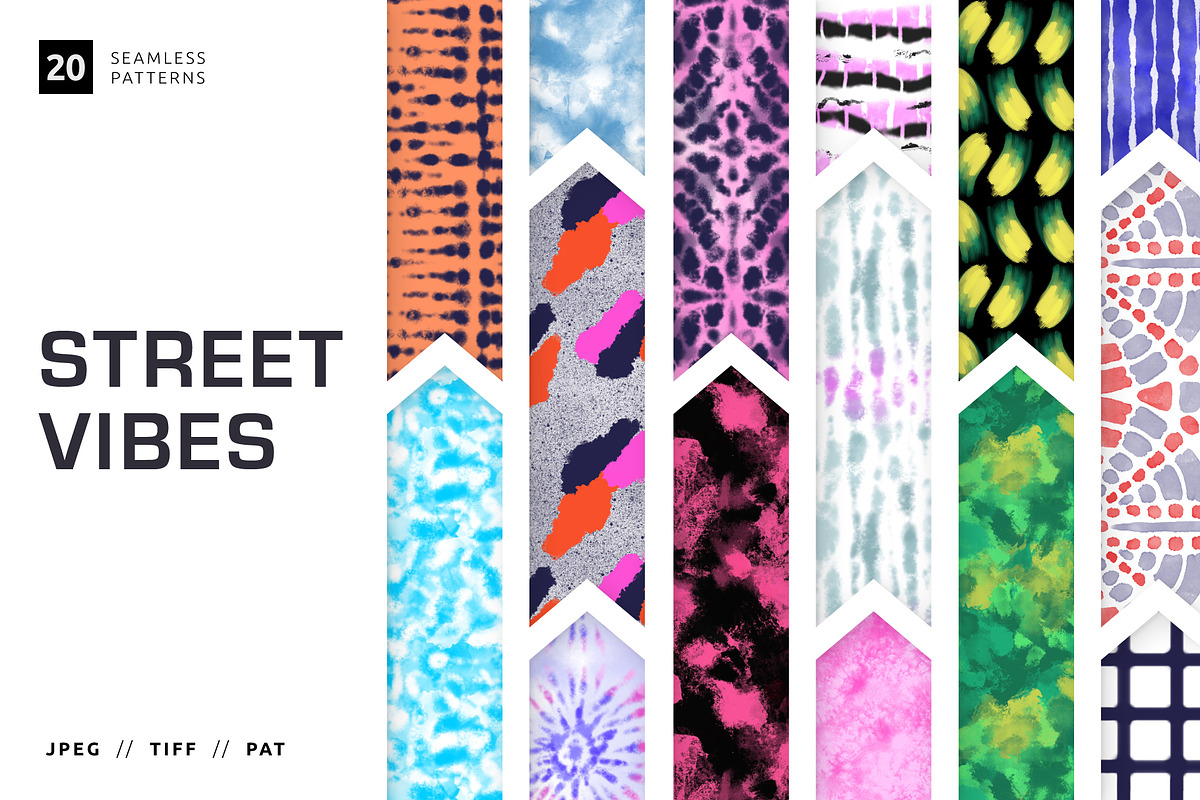STREET_VIBES Seamless Patterns, a Pattern Graphic by Designnina Shop (Photo 1 of 13)