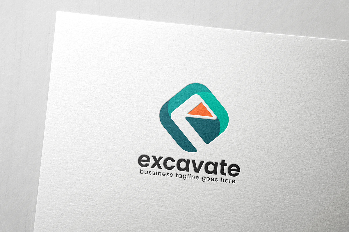 Excavate Letter E Logo, a Branding & Logo Template by Slim Studio (Photo 1 of 4)