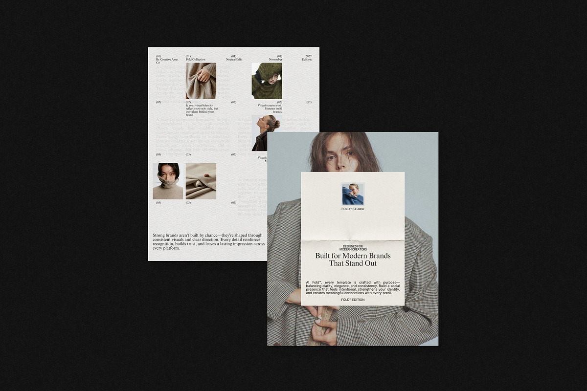 FOLD | Instagram Post & Story (II), a Social Media Template by Pixel Grid (Photo 5 of 10)