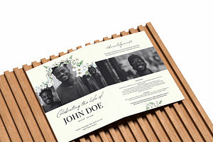 Funeral Program Template Set I Canva