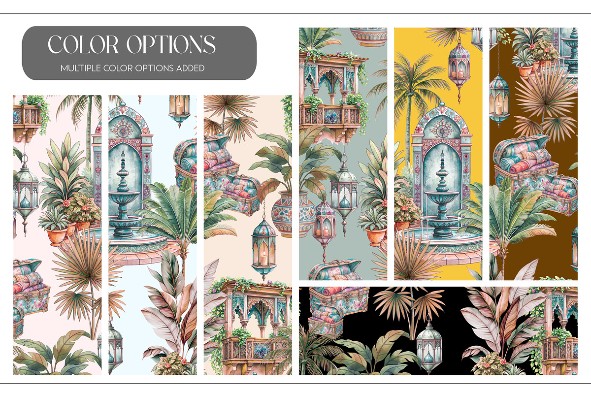 Moroccan Garden Seamless Pattern, a Pattern Graphic by Fabrivo (Photo 6 of 10)