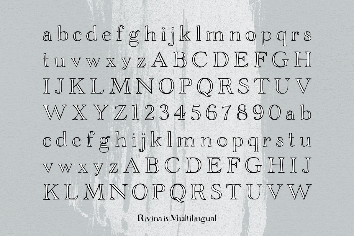 Rivina - Layered Font preview 4