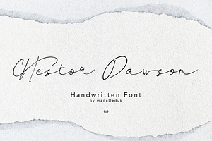 Hestor Dawson - Handwritten Font