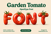 Garden Tomato Font, a Sans Serif Font by Handmadefont (Thumbnail 1 of 15)