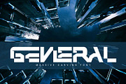 Massive Carving - Futuristic Font, a Sans Serif Font by 177Studio (Thumbnail 2 of 7)