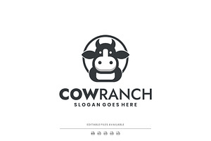 Modern Minimalist Cow Ranch Logo, a Branding & Logo Template by Artnivora.Std