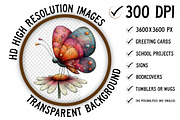 Whimsical Spring Butterfly Clipart, an Illustration by Craft Nest (Thumbnail 2 of 11)