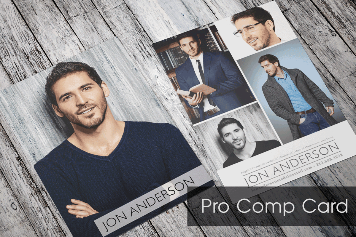 Pro Comp Card Template, a Flyer Template by Nate Bartlett Design (Photo 1 of 2)