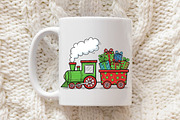Christmas Train with Presents PNG, an Illustration by Libby Wishes (Thumbnail 5 of 6)