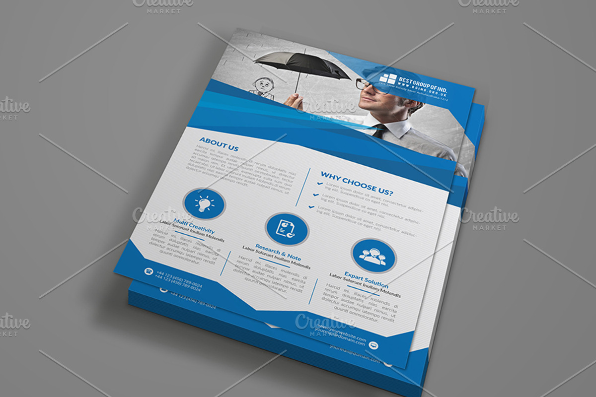 Corporate Flyer Template, a Flyer Template by Cristal Pioneer (Photo 5 of 5)