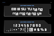 Harmone Futuristic Display Font, a Sans Serif Font by Rasio Studio (Thumbnail 4 of 7)
