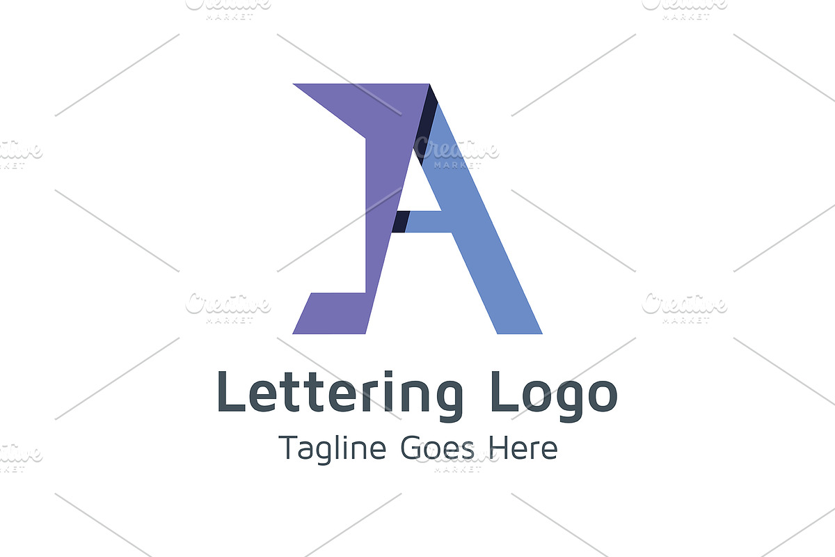 20 Logo Lettering A Template Bundle, a Branding & Logo Template by Acongraphic (Photo 14 of 21)