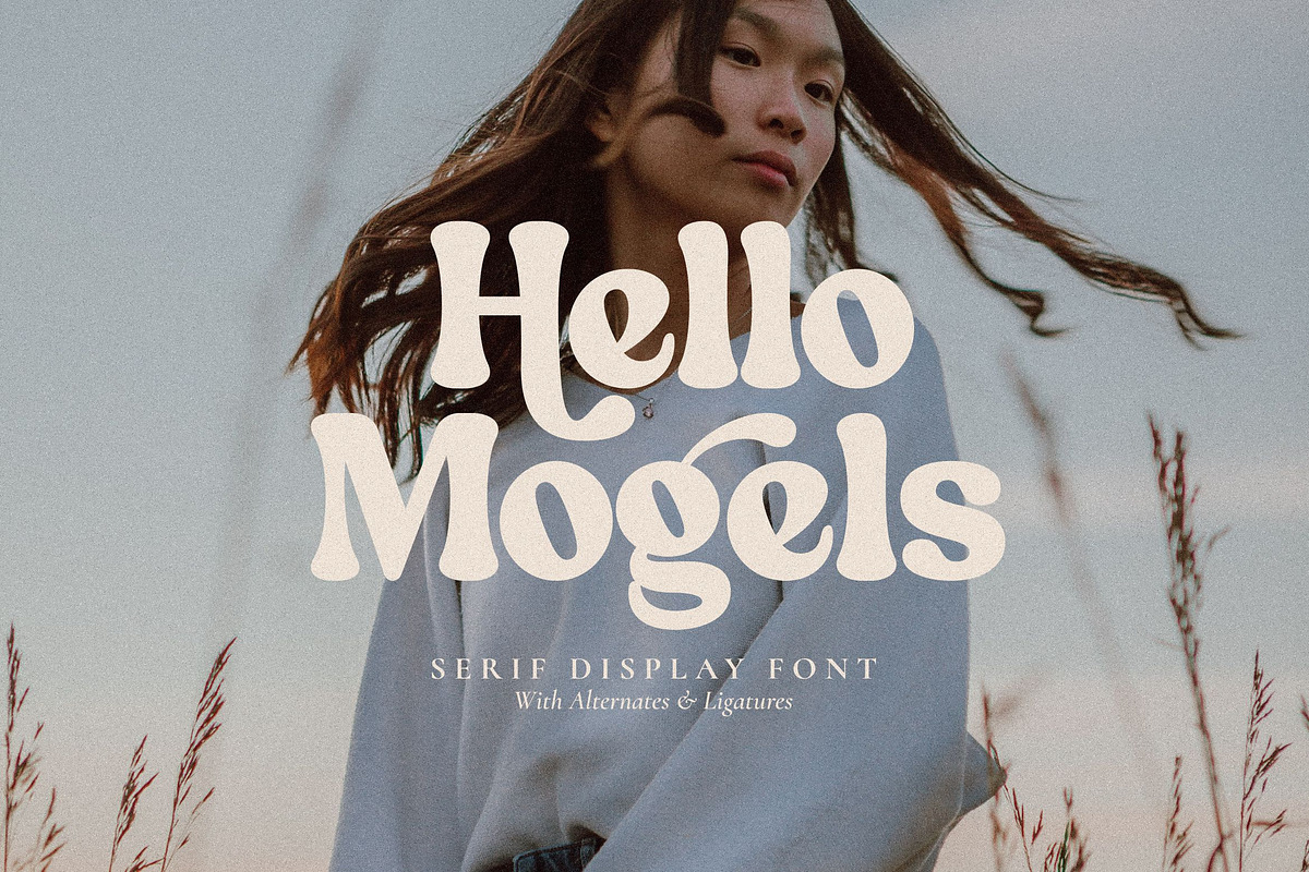 Hello Mogels - Serif Display Font, a Serif Font by Fype Co. (Photo 1 of 5)