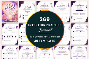 369 Intention Practice Journal.