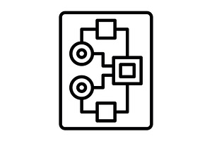 Plan Line Icon, an Icon by Pexelpy