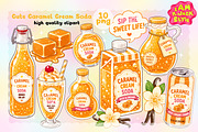 Cute Caramel Cream Soda Clipart PNG, a Food Illustration by K.JackArtwork (Thumbnail 1 of 4)