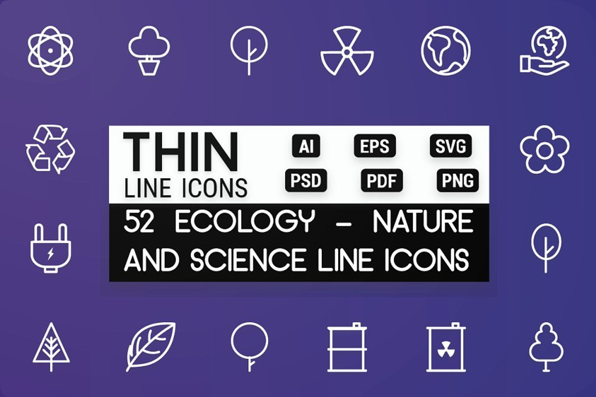 Ecology - Nature and Science Icons, a Solid Icon by FlatLineIcons (Photo 1 of 4)