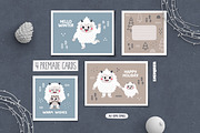 Yeti Clipart, Cards & Patterns, a Seasonal Illustration by Ejevyaka (Thumbnail 7 of 7)