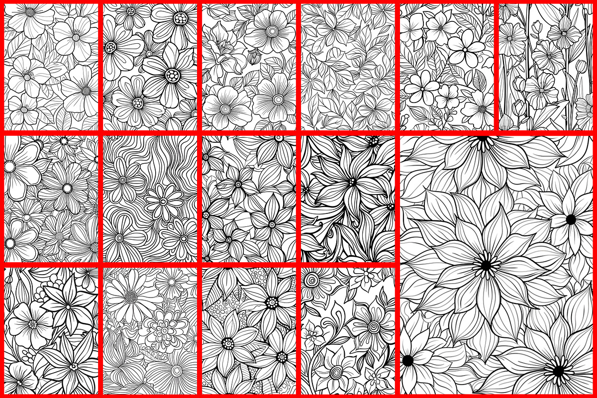 Doodles Flower Coloring Page, a Graphic by Forhadx5 (Photo 3 of 10)