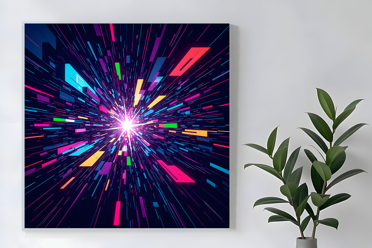 Glitch Design Eternal Space, a Decorative Illustration by Sharon Schwalbe (Photo 1 of 5)