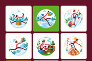 100 Holiday & Outdoor Illustrations, a Seasonal Illustration by Prosymbols (Thumbnail 9 of 11)