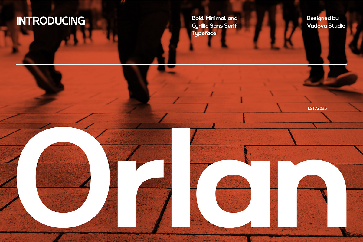 Orlan Cyrillic Sans Serif Font, a Sans Serif Font by Vadovastd (Photo 1 of 7)