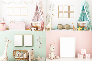 Kids Room Mockups - 51, a Print Template by Mockup Shop