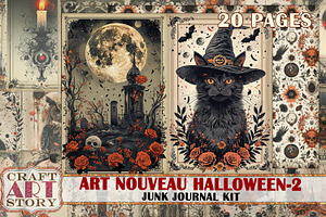 Art Nouveau Halloween-2 Junk Journal