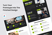 Creative Agency Landing Page, a Landing Page Template by SquidPixey (Thumbnail 4 of 5)