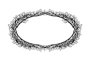 Nature Wreath Frame Vector Bundle, an Illustration by jahid234 (Thumbnail 28 of 51)