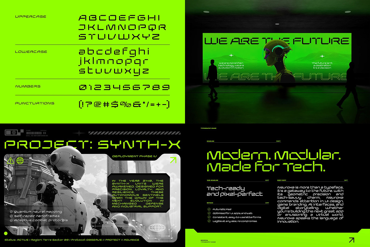 Techno – 8 Font Bundle, a Sans Serif Font by Brand Earth (Photo 3 of 9)