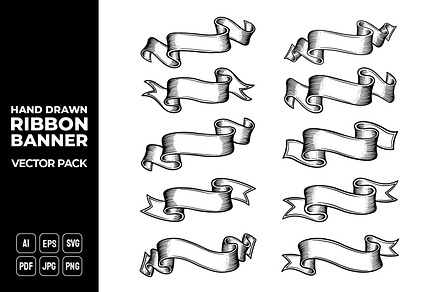 Ribbon Banners Vector Pack #20