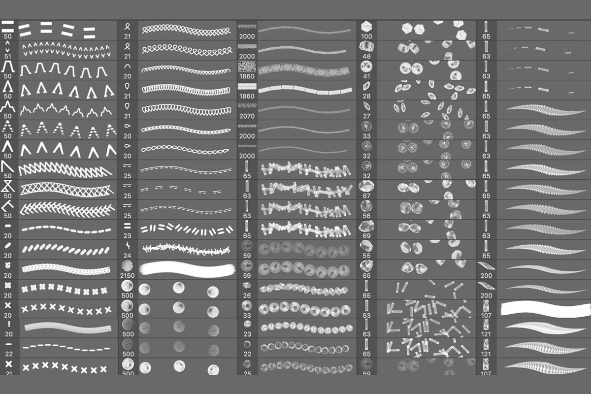 Couture Brushes for Photoshop, a Brush Add-On by FaeryDesign (Photo 4 of 4)