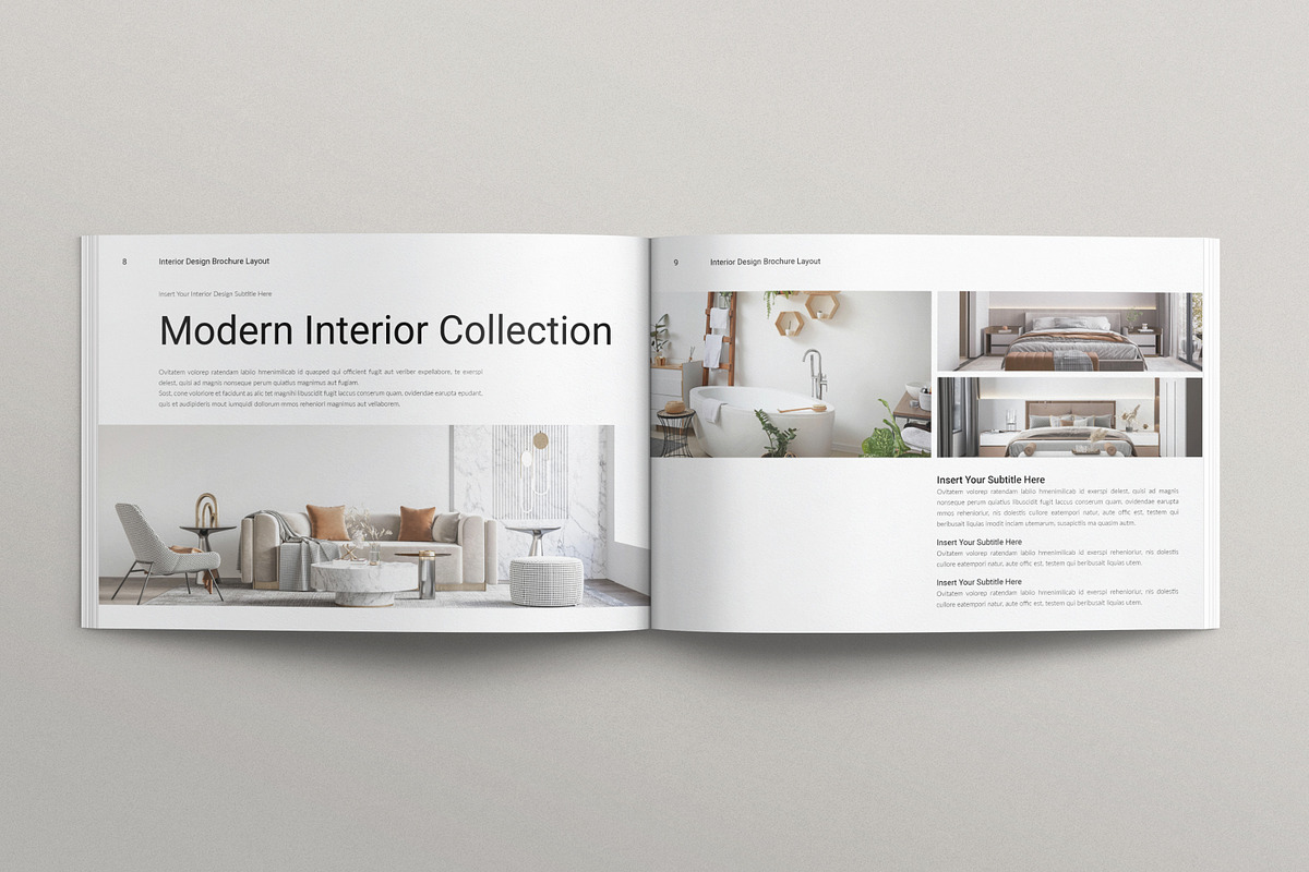 Digital Interior Design Landscape, a Brochure Template by TemplatesForest